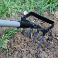 Hot sale Stirrup Hoe and 5-Tines Rake Weeding Action Hoe with adjustable Metal Handle garden hand hoe tool